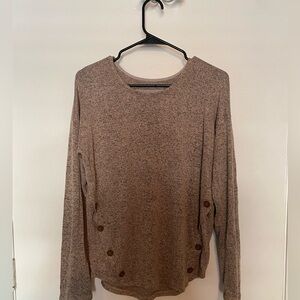 Blu Pepper Heathered Tan Sweater